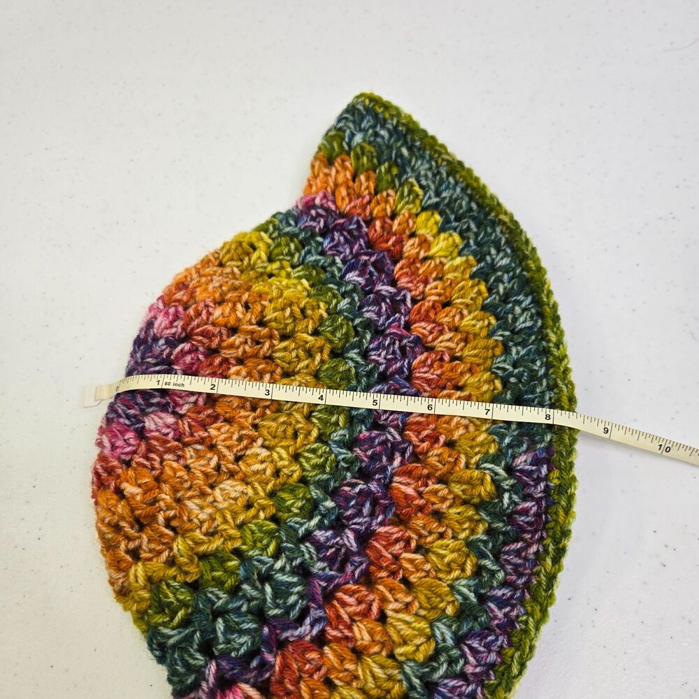 Crochet Bucket Hat: Summer Beanie Rainbow Ombre Pride Gay LGBTQ Y2K - Picture 5 of 6
